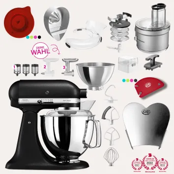 KitchenAid Artisan 4,8 Liter KSM175 Sallys Spar-Set mit...