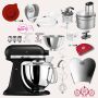 KitchenAid Artisan 4,8 Liter KSM175 Spar-Set mit Food Processor und Fleischwolf - GUSSEISEN SCHWARZ