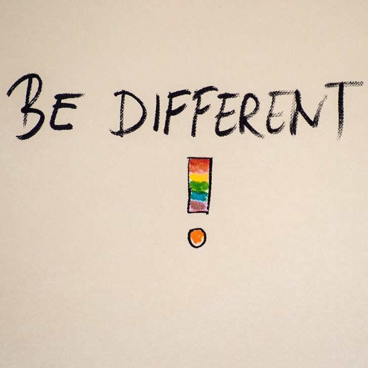 Otto Waalkes Original Siebdruck "Be Different - Einhorn" 2018 handsigniert 52 x 73 cm