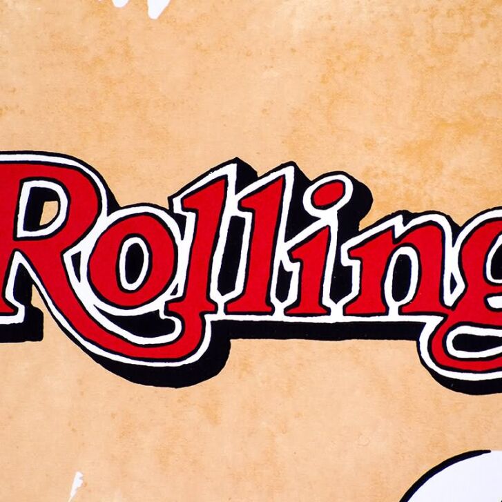 Otto Waalkes Original Siebdruck "Rolling Ottifant" 2018 handsigniert 68 x 68 cm