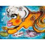 Frank Zander Original Aquarell "Sie ist die Größte" 2018 / 42 x 56 cm