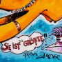 Frank Zander Original Aquarell "Sie ist die Größte" 2018 / 42 x 56 cm