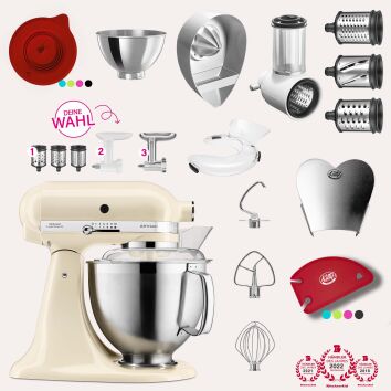 KitchenAid Artisan 4,8 Liter KSM185 Spar-Set mit...