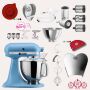 KitchenAid Artisan 4,8 Liter KSM175 Sallys Spar-Set mit Gemüseschneider & Fleischwolf - VINTAGE BLUE