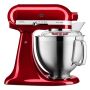 KitchenAid Artisan 4,8 Liter KSM185 Sallys Spar-Set mit Gemüseschneider & Fleischwolf - LIEBESAPFEL ROT