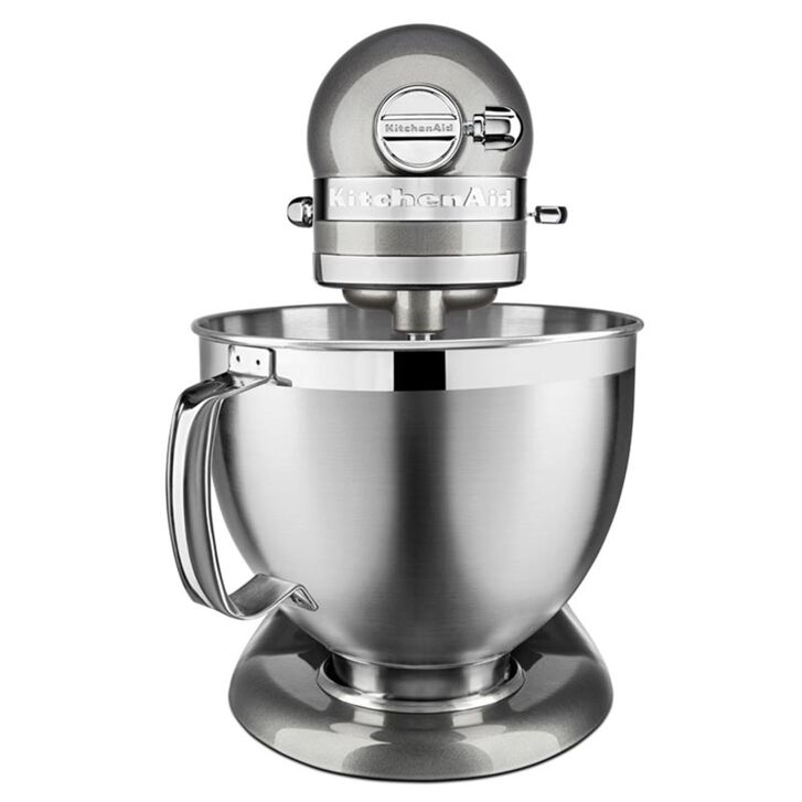 KitchenAid Artisan 4,8 Liter KSM185 Sallys Spar-Set mit Gemüseschneider & Fleischwolf - MEDAILLON SILBER