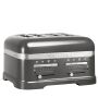 KitchenAid ARTISAN 4-Scheiben Toaster mit Sandwichzange 5KMT4205EMS - MEDAILLON SILBER