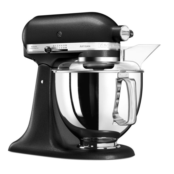 KitchenAid Artisan 4,8 Liter KSM175 Sallys Spar-Set mit Sieb mit digitaler Waage & Fleischwolf - GUSSEISEN SCHWARZ