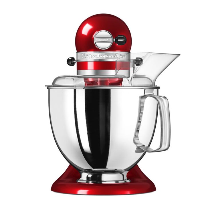 KitchenAid Artisan 4,8 Liter KSM175 Sallys Spar-Set mit Sieb mit digitaler Waage & Fleischwolf - LIEBESAPFEL ROT