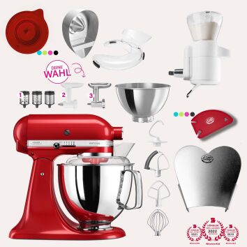 KitchenAid Artisan 4,8 Liter KSM175 Spar-Set mit Sieb mit...