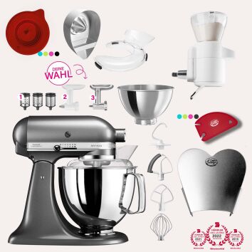 KitchenAid Artisan 4,8 Liter KSM175 Spar-Set mit Sieb mit...