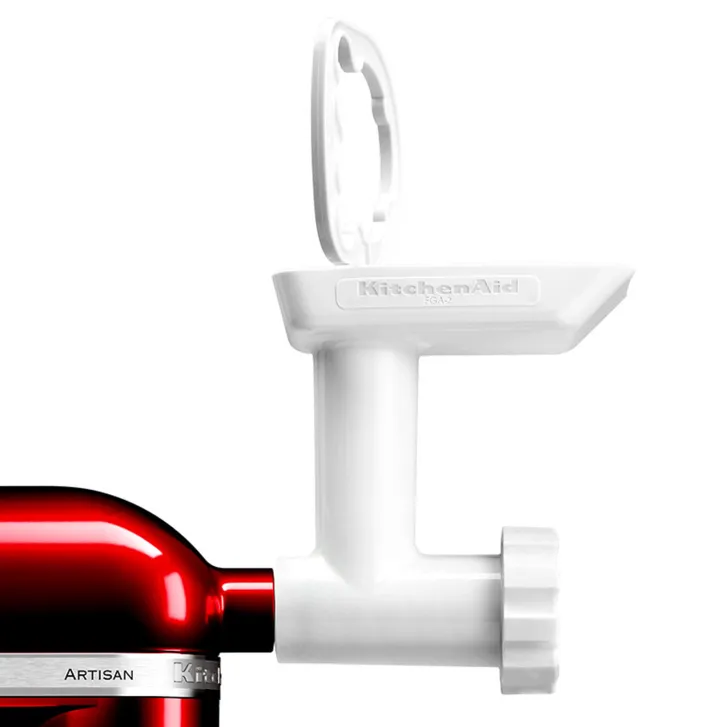 KitchenAid Artisan 4,8 Liter KSM185 Sallys Spar-Set mit Sieb mit digitaler Waage & Fleischwolf - LIEBESAPFEL ROT