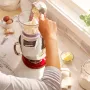 KitchenAid Artisan 4,8 Liter KSM185 Sallys Spar-Set mit Sieb mit digitaler Waage & Fleischwolf - LIEBESAPFEL ROT
