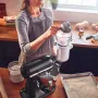KitchenAid Artisan 4,8 Liter KSM185 Sallys Spar-Set mit Sieb mit digitaler Waage & Fleischwolf - EMPIRE ROT