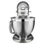 KitchenAid Artisan 4,8 Liter KSM185 Sallys Spar-Set mit Sieb mit digitaler Waage & Fleischwolf - MEDAILLON SILBER