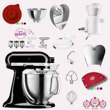 KitchenAid Artisan 4,8 Liter KSM185 Sallys Spar-Set mit...