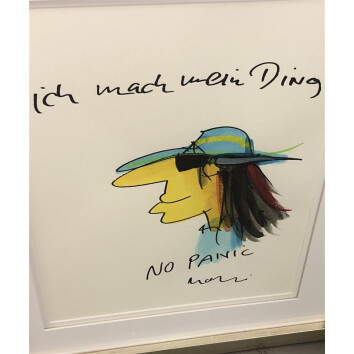 Udo Lindenberg Original Mischtechnik 2018 "Ich mach...