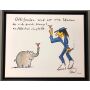 Otto Waalkes Druck auf Leinwand "Ottifanten sind nur eine Illusion" 45 x 55 cm