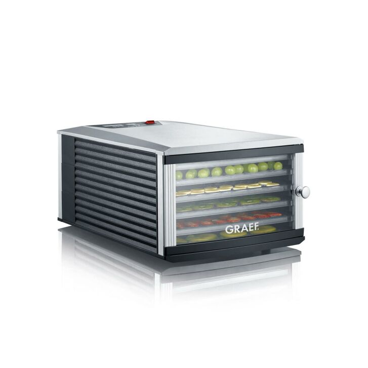GRAEF Dörrautomat DA506 Silber - hochwertiger Kunststoff - mit 6 Einschüben