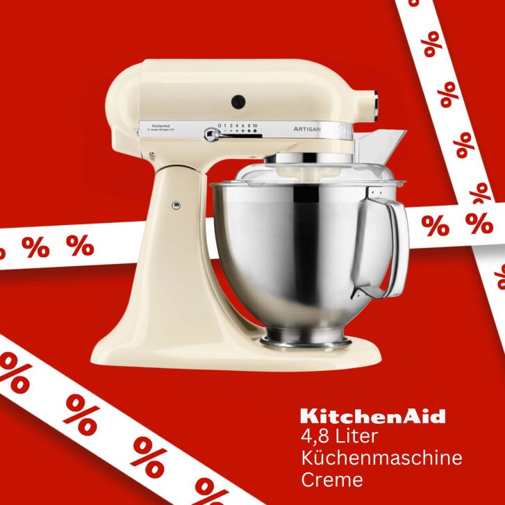 KitchenAid Artisan 4,8 Liter Küchenmaschine Modell KSM185 - CREME