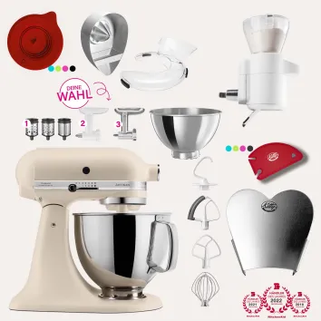 KitchenAid Artisan 4,8 Liter KSM175 Sallys Spar-Set mit...