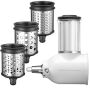 KitchenAid Artisan 4,8 Liter KSM175 Sallys Spar-Set mit Gemüseschneider & Fleischwolf - FRESH LINEN