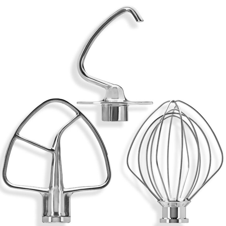 KitchenAid Edelstahlrührer 3er-Set für 4,8 und 4,3 Liter Küchenmaschinen