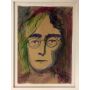 Francis Fulton-Smith "John Lennon" Mischtechnik auf Papier, Unikat, handsigniert inkl. Rahmen