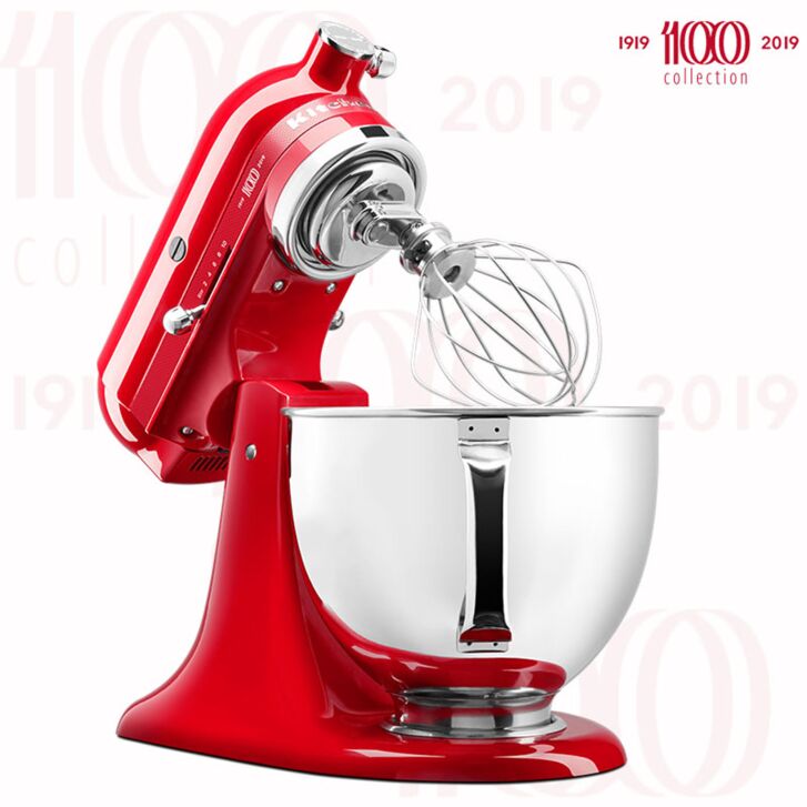 Limited 100 Collection Queen of Hearts: 4,8 Liter Artisan Küchenmaschine PASSION RED