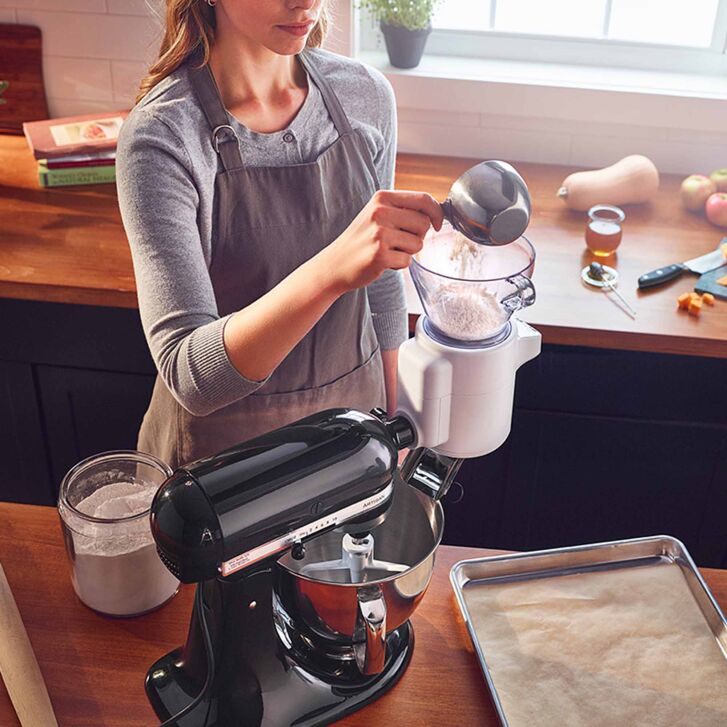 KitchenAid Artisan 4,8 Liter KSM185 Sallys Spar-Set mit Sieb mit digitaler Waage & Fleischwolf - PEBBLED PALM / PALMENSTRAND