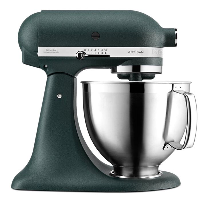 KitchenAid Artisan 4,8 Liter KSM185 Sallys Spar-Set mit Sieb mit digitaler Waage & Fleischwolf - PEBBLED PALM / PALMENSTRAND