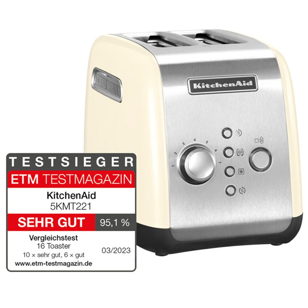 KitchenAid 2-Scheiben Toaster in Creme 5KMT221EAC