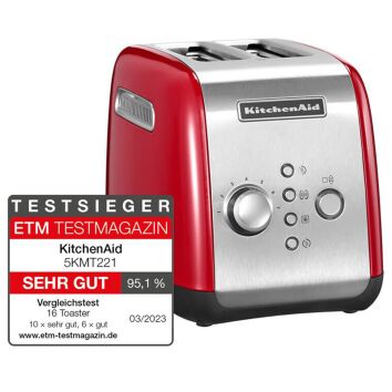 KitchenAid 2-Scheiben Toaster 5KMT221EER - EMPIRE ROT