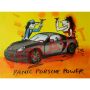 Udo Lindenberg Original Aquarell 2014 "Panic Porsche Power - schwarz" ca. 72 x 60 cm / Unikat