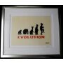 Otto Waalkes Original Farblithografie "Evolution" 2014 handsigniert und limitiert 62 x 49 cm