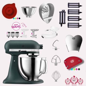 KitchenAid Artisan 4,8 Liter KSM185 Sallys Spar-Set Pasta...