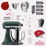 KitchenAid Artisan 4,8 Liter KSM185 Sallys Spar-Set Pasta Deluxe mit 5-teiligem Nudelwalzen-Set & Fleischwolf - PEBBLED PALM / PALMENSTRAND