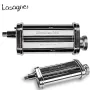 KitchenAid Artisan 4,8 Liter KSM185 Sallys Spar-Set Pasta Deluxe mit 5-teiligem Nudelwalzen-Set & Fleischwolf - LIEBESAPFEL ROT