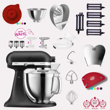 KitchenAid Artisan 4,8 Liter KSM185 Sallys Spar-Set Pasta...