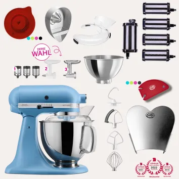 KitchenAid Artisan 4,8 Liter KSM175 Sallys Spar-Set Pasta...