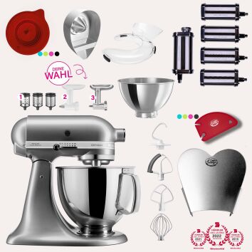 KitchenAid Artisan 4,8 Liter KSM175 Sallys Spar-Set Pasta...