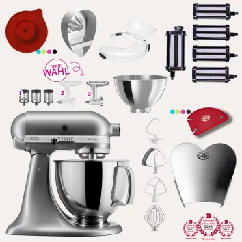 KitchenAid Artisan 4,8 Liter KSM175 Sallys Spar-Set Pasta...