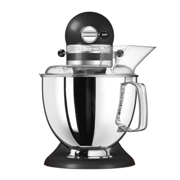 KitchenAid Artisan 4,8 Liter KSM175 Sallys Spar-Set Pasta Deluxe mit 5-teiligem Nudelwalzen-Set & Fleischwolf - GUSSEISEN SCHWARZ