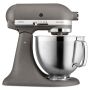 KitchenAid Artisan 4,8 Liter KSM185 Sallys Spar-Set Pasta Deluxe mit 5-teiligem Nudelwalzen-Set & Fleischwolf - IMPERIAL GREY