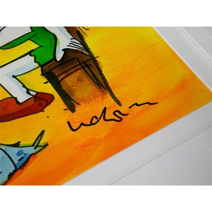 Udo Lindenberg Original Aquarell 2015 "Heimweh nach Sylt" ca. 72 x 60 cm / Unikat