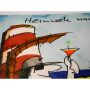 Udo Lindenberg Original Aquarell 2015 "Heimweh nach Sylt" ca. 72 x 60 cm / Unikat