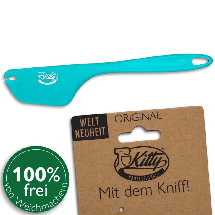 2 in 1 Teigschaber Aquamarin - Kitty Professional