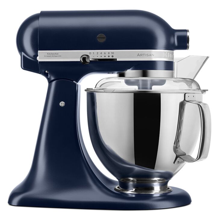 KitchenAid Artisan 4,8 Liter KSM175 Sallys Spar-Set mit Gemüseschneider & Fleischwolf - TINTENBLAU