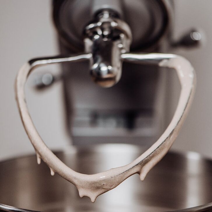 Kitty Professional Profi Edelstahl-Flachrührer Schmetterling kompatibel mit KitchenAid Mini