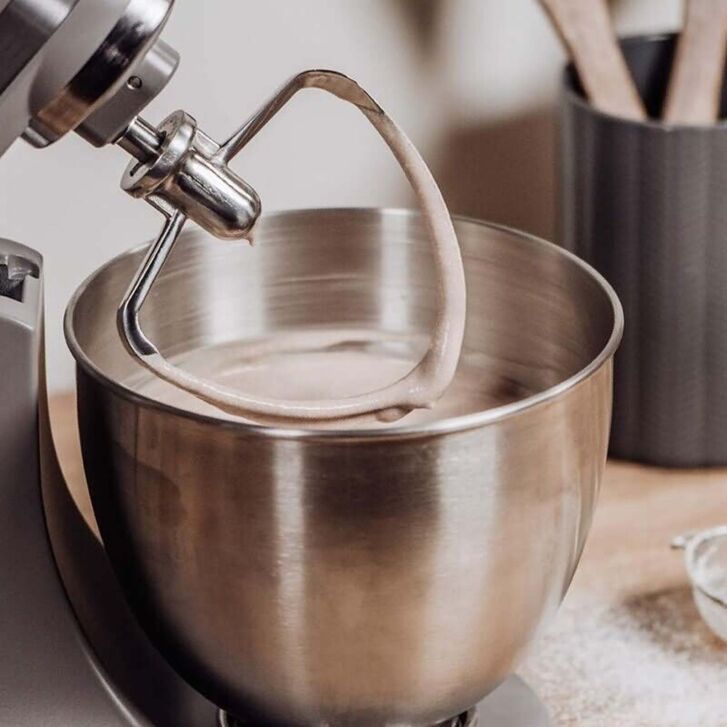 Kitty Professional Profi Edelstahl-Flachrührer Schmetterling kompatibel mit KitchenAid Mini